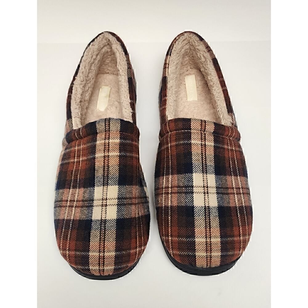 Royal Class MEN'S MEMORY FOAM SLIPPERS GREEN BLACK Size 13